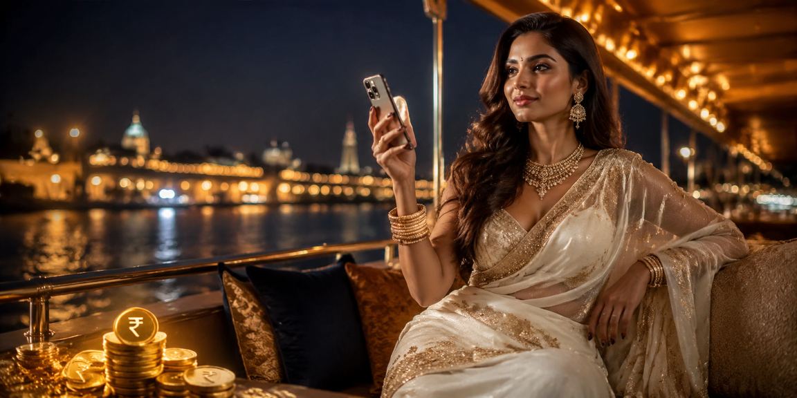 Mobile user enjoying casino-style betting in Ahmedabad