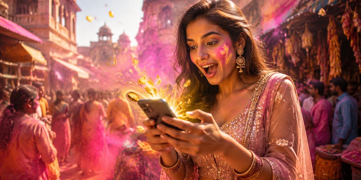 Festive holi celebrations with mobile casino promotions